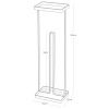 Bílý kovový stojan na toaletní papír Yamazaki Tower 52 cm