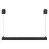 Černé kovové závěsné LED světlo Nova Luce Linear 125 cm
