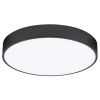 Černé kovové stropní LED světlo Nova Luce Hadon 50 cm