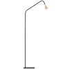 Černá kovová stojací lampa Nova Luce Geko 157 cm