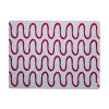Červeno-modrý pléd Swirl 200 x 150 cm