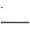 Černé kovové závěsné LED světlo Nova Luce Linear 120,7 cm