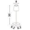 Hnědá kovová zahradní stolní LED lampa Nova Luce Colt S