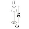 Bílá kovová zahradní stolní LED lampa Nova Luce Colt II. M