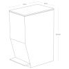 Bílý plastový pedálový odpadkový koš Yamazaki Tower 3,9 l