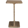 Hnědý mramorový odkládací stolek DUTCHBONE SATPURA 31 x 31 cm