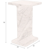 Hnědý mramorový odkládací stolek DUTCHBONE SATPURA 31 x 31 cm