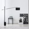 Černá kovová stojací lampa Nova Luce Traccia 165 cm -fv-interier-25