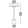 Zlatá kovová stolní LED lampa Nova Luce Lash
