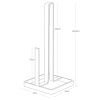 Černý kovový držák na roli kuchyňských utěrek Yamazaki Tower 26,5 cm