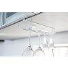 Bílý kovový závěsný držák na sklenice Yamazaki Tower 26 cm -fv-interier-25
