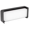 Tmavě šedé kovové venkovní nástěnné LED světlo Nova Luce Keen