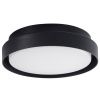 Černé kovové venkovní stropní LED světlo Nova Luce Oliver 27 cm
