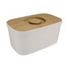Bílý plastový chlebník s prkénkem Bread Bin