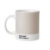 Světle šedý porcelánový hrnek Pantone Warm Gray 2 375 ml