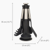 Sada silikonových kuchyňských pomůcek se stojanem Elevate Silicone Steel