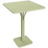 Světle zelený kovový barový stůl Fermob Luxembourg Pedestal 80 x 80 cm