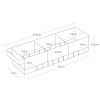 Kouřově šedý plastový organizér do lednice Yamazaki Tower 11 x 37,5 cm