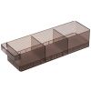 Kouřově šedý plastový organizér do lednice Yamazaki Tower 11 x 37,5 cm