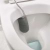 Bílo-šedá plastová WC štětka Flex Plus s úložným prostorem -fv-interier-25