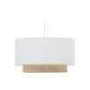 Bílé stínidlo Kave Home Erna 60 cm