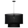 Černé lněné stínidlo Kave Home Mariela 60 cm