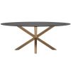 Matně černý skleněný jídelní stůl Kave Home Argo 200 x 100 cm s přírodní kovovou podnoží -fv-interier-25