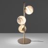 Zlatá kovová stolní lampa Angel Cerdá No. 8065 se skleněnými stínidly -fv-interier-25