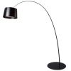 Černá kovová stojací lampa Angel Cerdá No. 8064, 214 cm