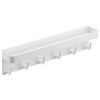 Bílý kovový nástěnný věšák na klíče Yamazaki Smart 6 x 24,5 cm s policí
