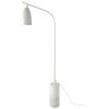 Bílá kovová stojací lampa Angel Cerdá No. 8036, 147 cm
