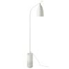 Bílá kovová stojací lampa Angel Cerdá No. 8036, 147 cm