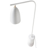 Bílá kovová stojací lampa Angel Cerdá No. 8036, 147 cm