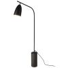 Černá kovová stojací lampa Angel Cerdá No. 8051, 147 cm