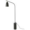 Černá kovová stojací lampa Angel Cerdá No. 8051, 147 cm