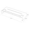 Bílý kovový podstavec pod monitor Yamazaki Frame 59 cm