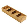 Bambusový organizér na příbory DrawerStore Bamboo