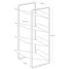 Bílý kovový stojan na láhve Yamazaki Tower 40 cm