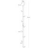 Černý kovový věšák do šatníku Yamazaki Tower 54 cm