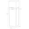 Bílá plastová láhev na olej Yamazaki Tower 250 ml