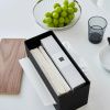 Černý kovový box na ubrousky Yamazaki Rin 26 x 11 cm -fv-interier-25