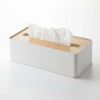 Bílý kovový box na ubrousky Yamazaki Rin 26 x 13 cm -fv-interier-25