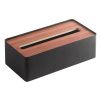 Černý kovový box na ubrousky Yamazaki Rin 26 x 13 cm