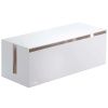 Bílý kovový box na kabely Yamazaki Web 40 x 15,5 cm