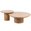 Set dubových konferenčních stolků Oakley 114x90/70x60 cm