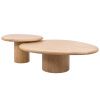 Set dubových konferenčních stolků Oakley 114x90/70x60 cm