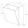 Černý plastový úložný box Yamazaki Film Hook 20 x 17 cm