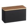 Černý kovový úložný box Yamazaki Rin 23 x 10,5 cm