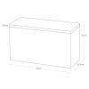 Černý kovový úložný box Yamazaki Rin 23 x 10,5 cm