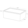Bílý plastový úložný box Yamazaki Rin 18,5 x 12,5 cm